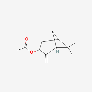 2D Lewis structure of pinocarvyl acetate