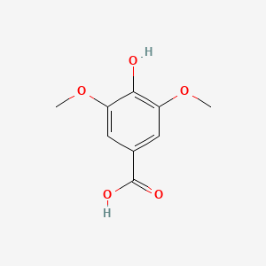 2D Lewis structure of syringic acid