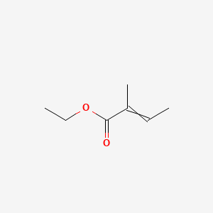2D Lewis structure of ethyl tiglate