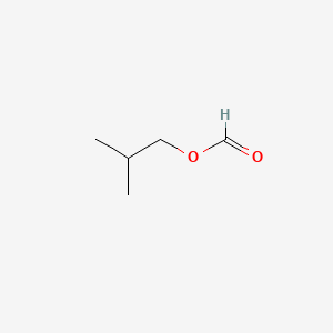 2D Lewis structure of isobutyl formate