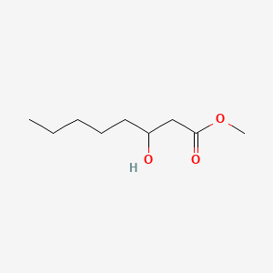 2D structure of methyl 3-hydroxyoctanoate