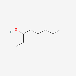 2D Lewis structure of 3-octanol