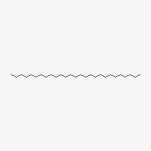 2D Lewis structure of heptacosane