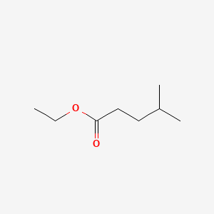 2D Lewis structure of ethyl 4-methylpentanoate