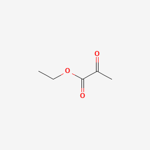 2D Lewis structure of ethyl pyruvate
