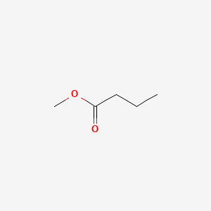 2D Lewis structure of methyl butyrate