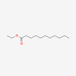 2D Lewis structure of ethyl undecanoate