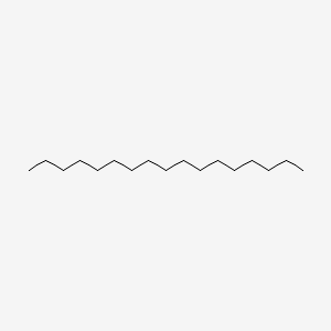 2D Lewis structure of heptadecane