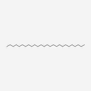 2D Lewis structure of hexacosane