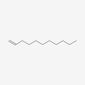 2D Lewis structure of 1-undecene