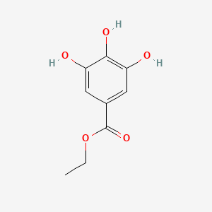 2D Lewis structure of ethyl gallate