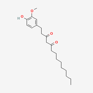 2D Lewis structure of gingerdione