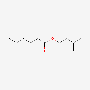 2D Lewis structure of isopentyl hexanoate