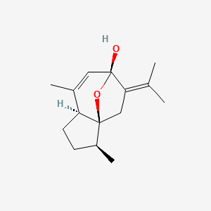 2D Lewis structure of curcumenol