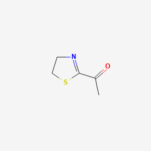 2D Lewis structure of 2-acetyl-2-thiazoline