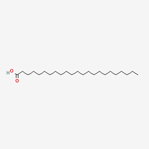 2D Lewis structure of tricosanoic acid