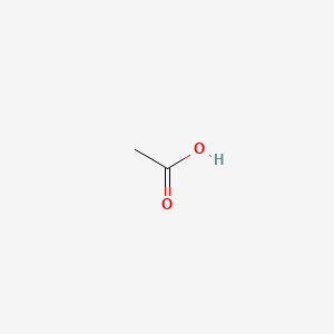 2D structure of acetic acid