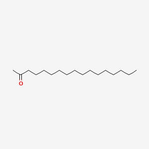 2D Lewis structure of 2-heptadecanone