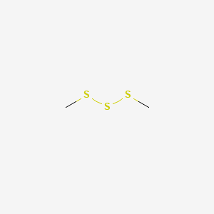 2D Lewis structure of dimethyl trisulfide