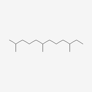 2D Lewis structure of farnesane