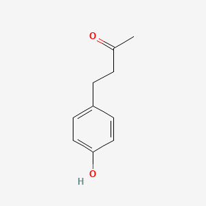 2D Lewis structure of 4-(4-hydroxyphenyl)-2-butanone