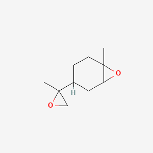 2D Lewis structure of limonene diepoxide