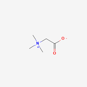 2D Lewis structure of betaine