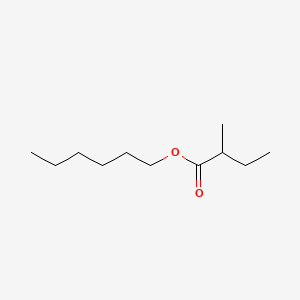 2D structure of hexyl 2-methylbutanoate