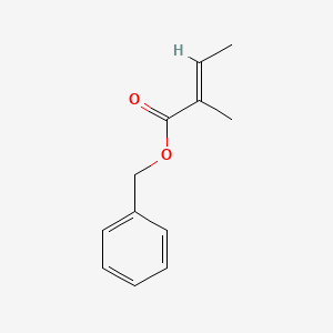2D Lewis structure of benzyl tiglate