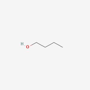 2D Lewis structure of 1-butanol