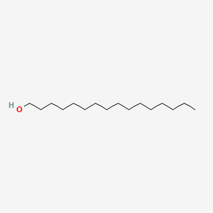 2D Lewis structure of 1-hexadecanol