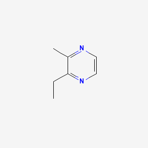 2D structure of 2-ethyl-3-methylpyrazine