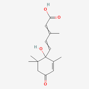 2D Lewis structure of abscisic acid