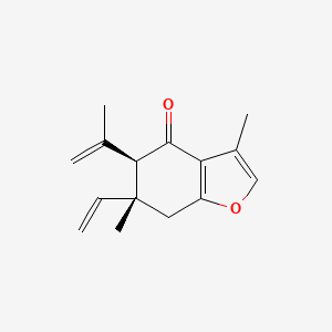 2D Lewis structure of curzerenone