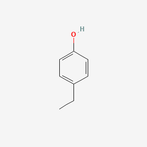 2D Lewis structure of 4-ethylphenol