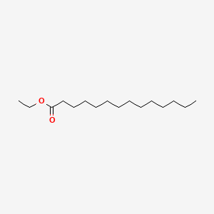 2D Lewis structure of ethyl tetradecanoate