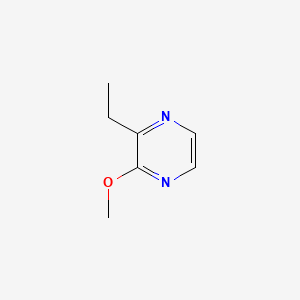 2D Lewis structure of 2-ethyl-3-methoxypyrazine
