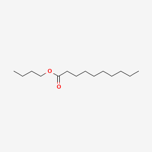 2D Lewis structure of butyl decanoate