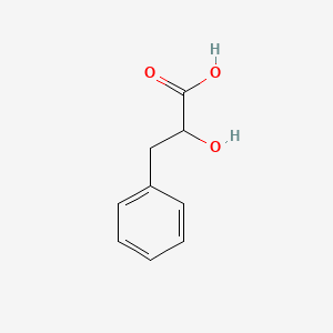 2D Lewis structure of 3-phenyllactic acid