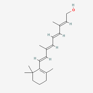 2D Lewis structure of retinol