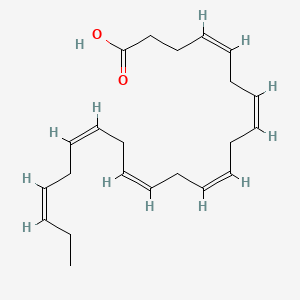 2D Lewis structure of docosahexaenoic acid