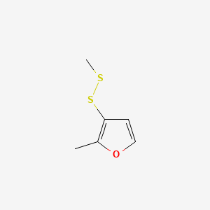 2D Lewis structure of methyl 2-methyl-3-furyl disulfide