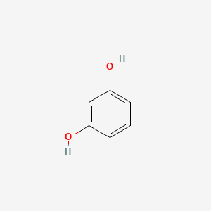 2D Lewis structure of resorcinol