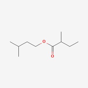 2D Lewis structure of 3-methylbutyl 2-methylbutanoate