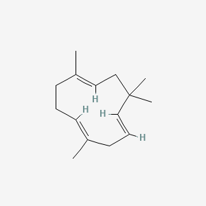 2D Lewis structure of alpha-humulene