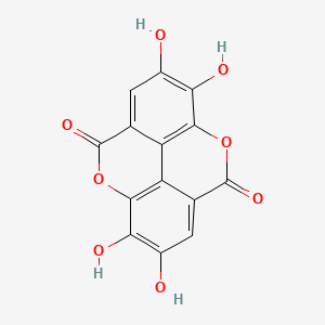 2D Lewis structure of ellagic acid