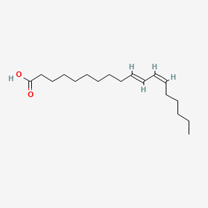 2D structure of (10e,12z)-octadeca-10,12-dienoic acid