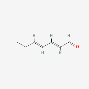 2D structure of 2,4-heptadienal