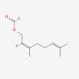 2D Lewis structure of neryl formate