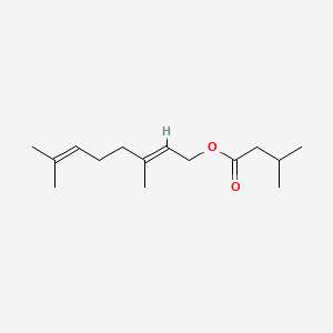 2D Lewis structure of geranyl isovalerate